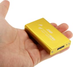 Let op type!! Externe behuizing met USB 3.0 aansluiting voor mSATA Solid State Disk SSD (zwart) — thumbnail 1