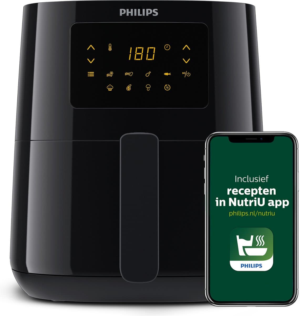 Philips Essential 3000 Series Airfryer L - HD9252/90 - 4L - Tot 4 Personen — afbeelding 1