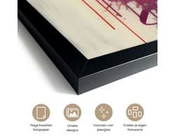 Fotolijst incl. Poster - Televisie - Graffiti - Mens - Kleuren - 90x60 cm - Posterlijst