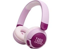 JBL JR 320BT - Draadloze Kinderkoptelefoon - Koptelefoon Kind - Bluetooth - Veilig Volume 85 dB - On ear - Kinder Hoofdtelefoon met Microfoon - 50 uur batterij - Voor Tablet, Laptop, School & Online Les - Roze Paars