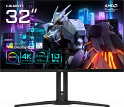 GIGABYTE AORUS FO32U - QD-OLED Monitor - 31.5'' - OLED - 3840x2160 (4K) - 165 Hz - 0.03 ms - 250 cd/m² - 1500000:1 - FreeSync Premium Pro - zwart — thumbnail 1