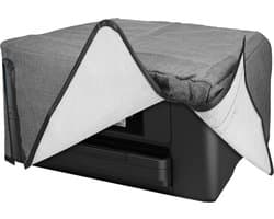 kwmobile printer hoes geschikt voor Epson Workforce WF-4820 case - Linnen cover - Stofhoes voor printer in donkergrijs