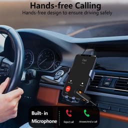 Provium Bluetooth 5.2 audio transmitter en receiver - o.a. voor verbinden airpods, koptelefoon - 3.5mm jack AUX - 20 uur batterij - speaker - bluetooth zender en ontvanger - auto draadloos - zwart — thumbnail 4