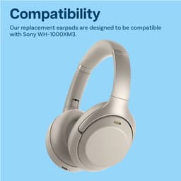 Vervangende Oorkussens voor Sony WH-1000XM3 Noise Cancelling Hoofdtelefoon van MMOBIEL - Memory Foam en Protein PU Koptelefoon Oorkussens - Noise Isolation Earpads – Bruin — thumbnail 2