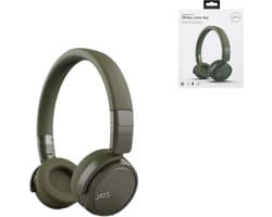 JAYS x-Seven Wireless Headset Draadloos Hoofdband USB Type-C Bluetooth Olijf