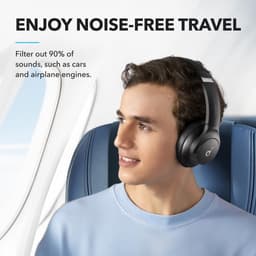 soundcore van Anker Q20i-hoofdtelefoon met hybride actieve ruisonderdrukking, bluetoothoordoppen, speelduur van 40 u, Hi-Res Audio, veel bas, appinstellingen, transparantiemodus, ideaal voor op reis — thumbnail 6