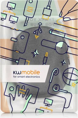 kwmobile hoes geschikt voor Sony WH-CH520 / WH-CH510 / MDR-ZX110 - 22,5 x 17 cm - Beschermhoes voor headset in antraciet / wit - Van neopreen — thumbnail 6