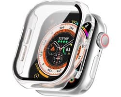 Strap-it Hard case hoesje met screen protector glas - geschikt voor Apple Watch Series 10/11 - 46mm (transparant)