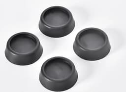 4 stuks anti-vibratie pads voor wasmachines, anti-geluid wasmachine voeten met rubberen pads voor wasmachines, wasdrogers, meubels, anti-vibratie wasmachine pads - 4 zwart - 6.5*2cm — thumbnail 2