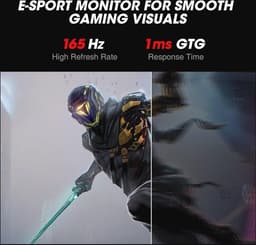24-inch Gaming Monitor 165Hz 1080p IPS - Ultra Slim Frame, VESA Mountable, FreeSync Compatible — thumbnail 3