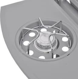 vidaXL Gasbarbecue 4+1 kookzone zilver — thumbnail 2