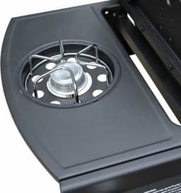 vidaXL Gasbarbecue 4+1 kookzone zwart — thumbnail 2