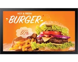 Samsung LH24OHBEBGBXEN beeldkrant Digitale signage flatscreen 61 cm (24") IPS Wifi 1500 cd/m² Full HD Zwart Tizen 6.5