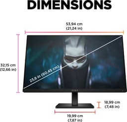 HP Omen 24 - Full HD Gaming Monitor - 165hz - 24 inch — thumbnail 3