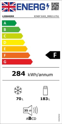 Lienherr ICNSf 5103 - Inbouw koel-vriescombinatie — thumbnail 5