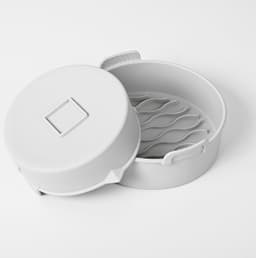 Airfryer siliconen bakje - 20*6.5cm - 2 stuks - Airfryer accessoires - Vaatwasser veilig - BPA-vrij - Grijs — thumbnail 5