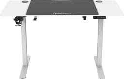 Game bureau Stryn op wielen zit sta elektrisch 120x60x72-117 cm wit en zwart pro.tec — thumbnail 5