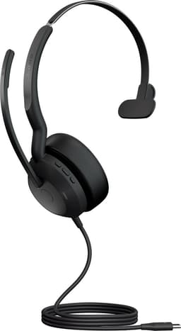 Jabra Evolve2 50 Headset Bedraad Hoofdband Kantoor/callcenter USB Type-C Zwart — thumbnail 3