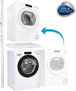 Wasmachine verhoger - Universele stapelset met schuifplateau - Verwijderbare schuifplank - Voor wasmachines met een diepte van 47-62 cm. Wasmachine verhoger — thumbnail 8