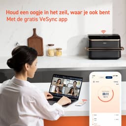 Cosori Dual Blaze Twinfry – Dubbele Airfryer XXL – 10L – Dual Zone of MegaZone – 6 Programma’s — thumbnail 8