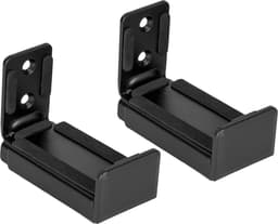 Ophangbeugels voor Soundbar - 2 stuks - Universeel - Met anti-slip - Bevestiging aan muur - Zwart — thumbnail 1
