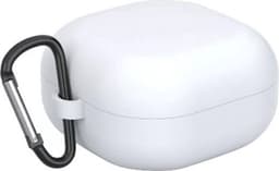 CHPN - Opbergdoosje geschikt voor Galaxy Buds2 Pro - Wit - Siliconen case - Karabijnhaak - Doosje voor pods - Oordopjes opbergen - Siliconen — thumbnail 1