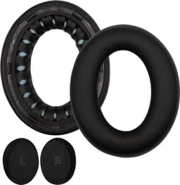MMOBIEL Vervangende Oorkussens Geschikt voor Bose QuietComfort Ultra Wireless Noise Cancelling Hoofdtelefoons – Memory Foam en Protein PU Koptelefoon Oorkussens - Noise Isolation Earpads – Zwart — thumbnail 4