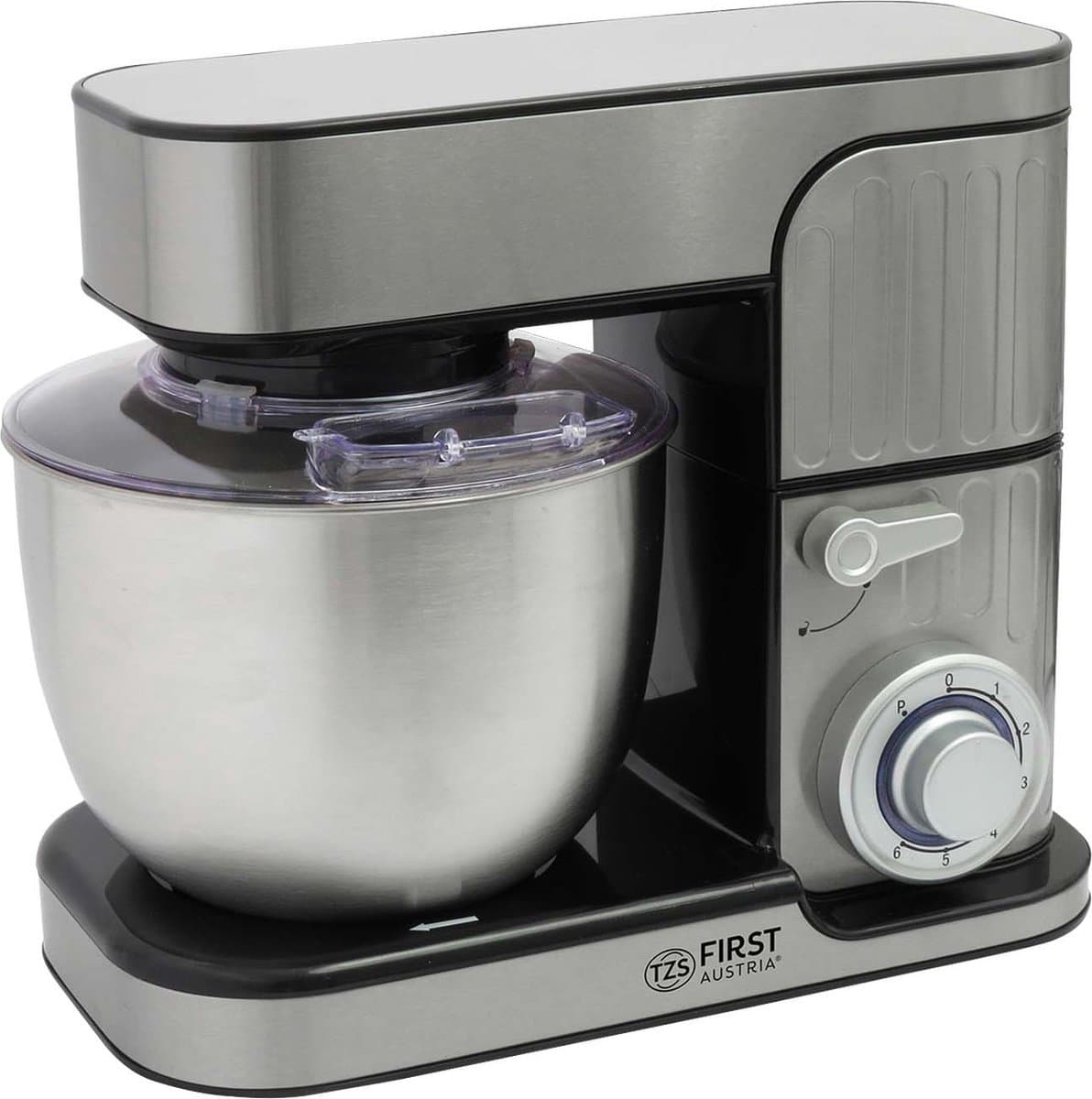 TZS First Austria Keukenmachine - Mixer - 5 Liter - 1300W - Zilver — afbeelding 1