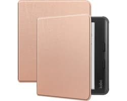 Hoes Geschikt voor Kobo Libra Colour - E-reader Hoesje Bescherm Hoesje Case Sleep Cover - Hoes Geschikt voor Kobo Libra Colour Hoesje - Rosé Goud
