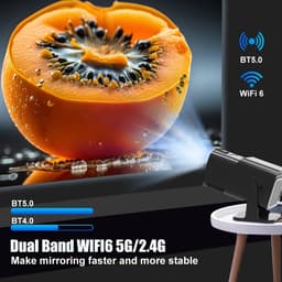 Beamer - 2024 Model - WiFi 6 Mini Beamer- Ultieme Draagbare Beamer - Projector - 4K - 390 ANSI 1080p Native Resolutie - Android - Apple — thumbnail 4