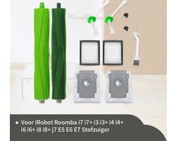 Replacements® Onderdelen geschikt voor Irobot Roomba e5 e6 e7 i1 i1+ i3 i3+ i4 i4+ i5 i5+ J5 J5 combo i6 i6+ i7 i7+ J7 J7+ i8 i8+ - 9-delig