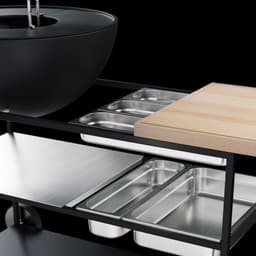 Höfats - Fire Kitchen Schalenset 5-Delig - Roestvast Staal - Zilver — thumbnail 1