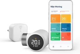 tado° Slimme Radiatorknop X - Starterskit - Slimme Thermostaatknop - incl. Matter Bridge - werkt met Google Home, Alexa & Apple Homekit - Draadloos — thumbnail 1
