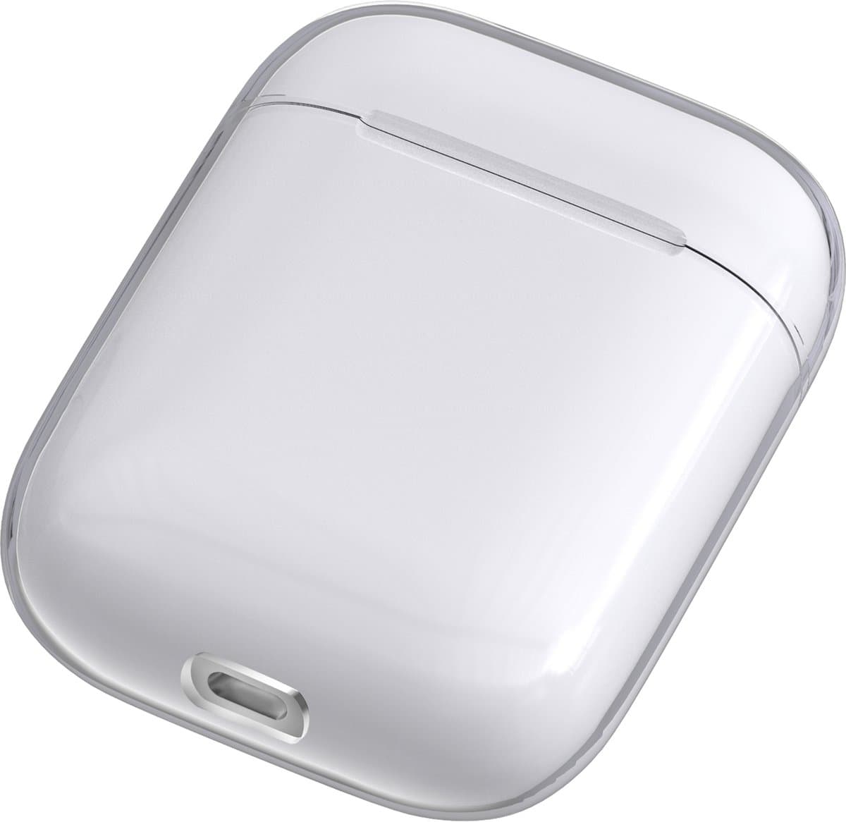 Hoesje geschikt voor Airpods 1 / Airpods 2 - Schokbestendig siliconen Case Silicone - Transparant — afbeelding 1