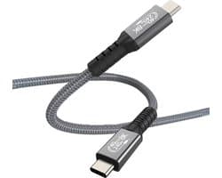 MMOBIEL USB4 Kabel 1 m - 240W Oplaadkabel USB-C to USB-C - 8K@60Hz - 40 Gbps Gegevensoverdracht – Geschikt voor Smartphones / Laptop