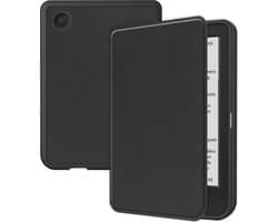 Hoes Geschikt voor Kobo Clara BW - Luxe E-reader Bescherm Case - Hoesje Book Cover - Zwart