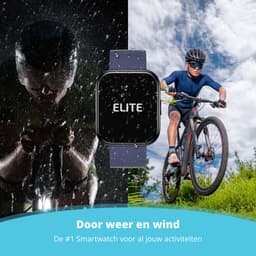 Nexvex® Elite Smartwatch voor Heren - Sporthorloge met Hartslagmeter - Bloeddrukmeter - Stappenteller - Sport Horloge met Belfunctie - Smart Watch Saturatiemeter - Zaklamp - Bluetooth Activity Tracker - Android/iOS - 2.0 Inch - Blauw — thumbnail 5