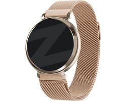 Bandz Milanese Loop band - Milanees smartwatch bandje 14mm met magneetsluiting geschikt voor Garmin Lily 2 (alleen tweede versie) - rosé goud
