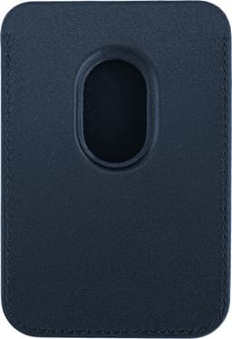 Coverzs wallet met pasjeshouder geschikt voor MagSafe Apple iPhone 12/13/14/15/16/Mini/Max/Pro/Pro Max/Plus - Kaarthouder - Pasjeshouder voor telefoons - PU leren portemonnee geschikt voor MagSafe (blauw) — thumbnail 2