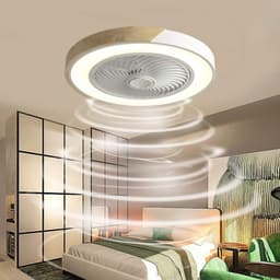 Plafondlamp met Ventilator - Plafondlamp met Ventilator LED - Plafondventilator - Ventilator Afstandsbediening - App - LED — thumbnail 4
