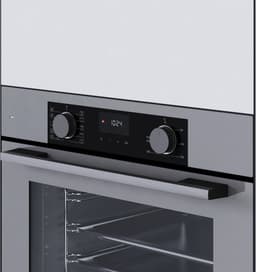 Wiggo WO-BFA610(G) - Inbouw heteluchtoven - 73L - Airfryer functie - Hetelucht - Soft Close deur - Telescooprails - Energieklasse A - Grijs - 5 jaar garantie — thumbnail 3