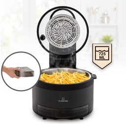Klarstein Heteluchtfriteuse 2-in-1, Airfryer met Stoomfunctie, Heteluchtfriteuse met Snelle Opwarming, Airfryer met 6 Programma’s, Airfryer XL, Heteluchtfriteuse met Extra Accessoires, 5 L, 1250 W — thumbnail 1