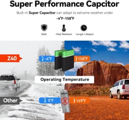 Dashcam voor Auto - WiFi - Dashcams - FullHD video - Dubbele camera - Met GPS - Super compact - Zwart — thumbnail 5