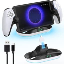 YONO Oplaadstation met RGB Led geschikt voor Playstation Portal - Charging Dock PS5 Portable - Oplader - Standaard — thumbnail 1