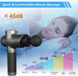 Dieptemassagepistool voor spierherstel - Draagbaar, stil en krachtig met 6 verwisselbare opzetstukken — thumbnail 5