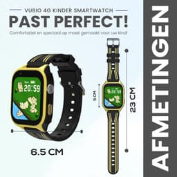 VUBIO 4G Kinder Smartwatch L2 - Incl. SIM - GPS - Videobellen - Zwart — thumbnail 2