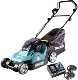 Makita DLM 382 RT2 accu grasmaaier 36 V ( 2x 18 V ) 38 cm 40 l + 2x accu 5.0 Ah + lader — thumbnail 2