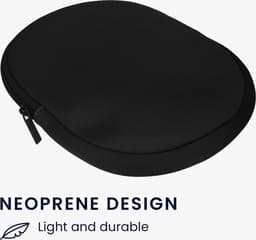 kwmobile hoes geschikt voor JBL Tune 600 / 500BT / 510BT / 450 - 21,5 x 16 cm - Beschermhoes voor headset in zwart - Van neopreen — thumbnail 3