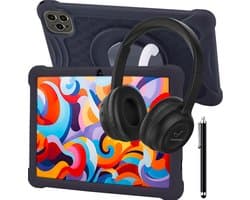 ATouch Combipakket - Kindertablet Tab 10 Plus + Kinderkoptelefoon - 64GB+64SD - Vanaf 3 jaar - Zwart