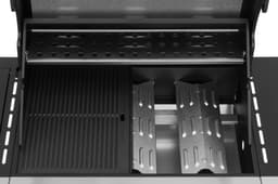 Mustang Gasbarbecue Knoxville 3+1 RVS – met 3 Branders en Zijbrander – 12,8 kW | Gietijzeren Grillrooster — thumbnail 5